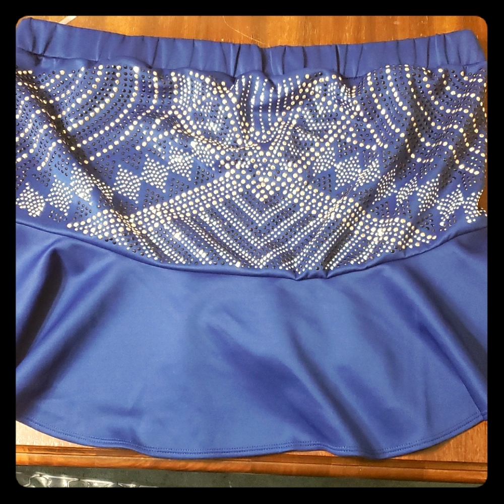 Royal blue tube top